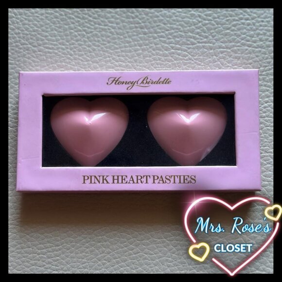 Honey Birdette Pink Heart Pasties - Picture 1 of 4
